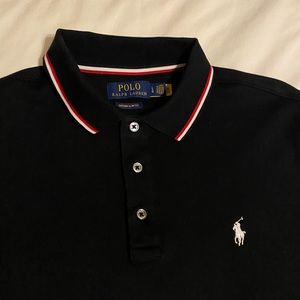 Ralph Lauren Polo Slim Fit Large Black NEW